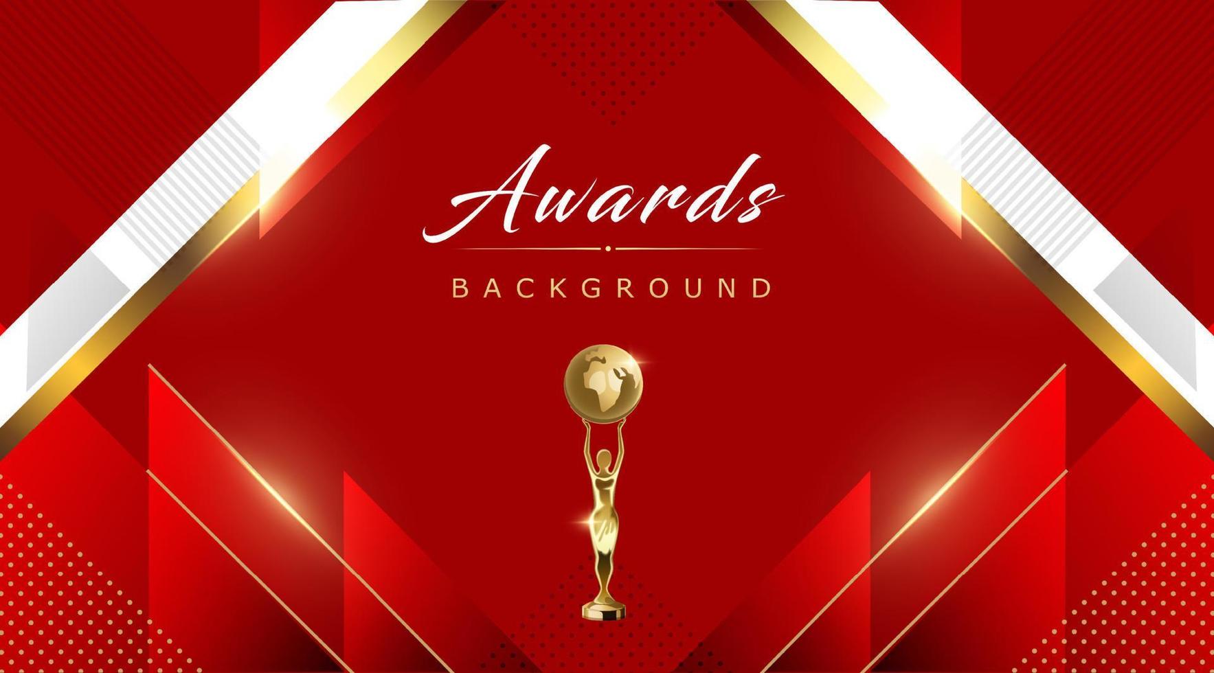 Red Maroon White Golden Awards Graphics Background Lines Polygon Triangle Elegant Shine Modern Stripe Template Frame Luxury Premium Corporate Abstract Design Template Banner Certificate Dynamic Shape vector