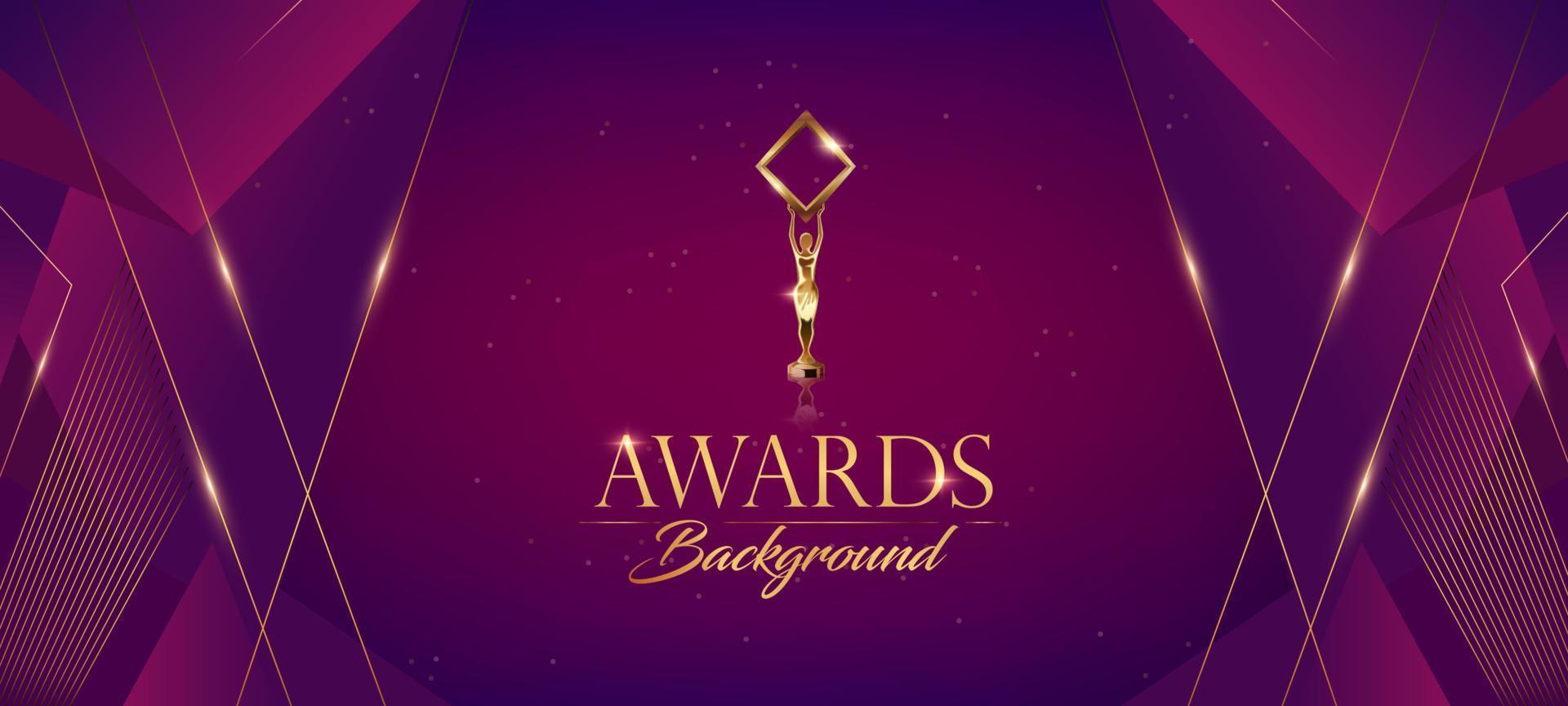 Pink Purple Gold Award Background, luxury graphic. Abstract Background, Royal Premium Design Template.  Amazing Flyer and Brochure Artwork. New Certificate Design. vector