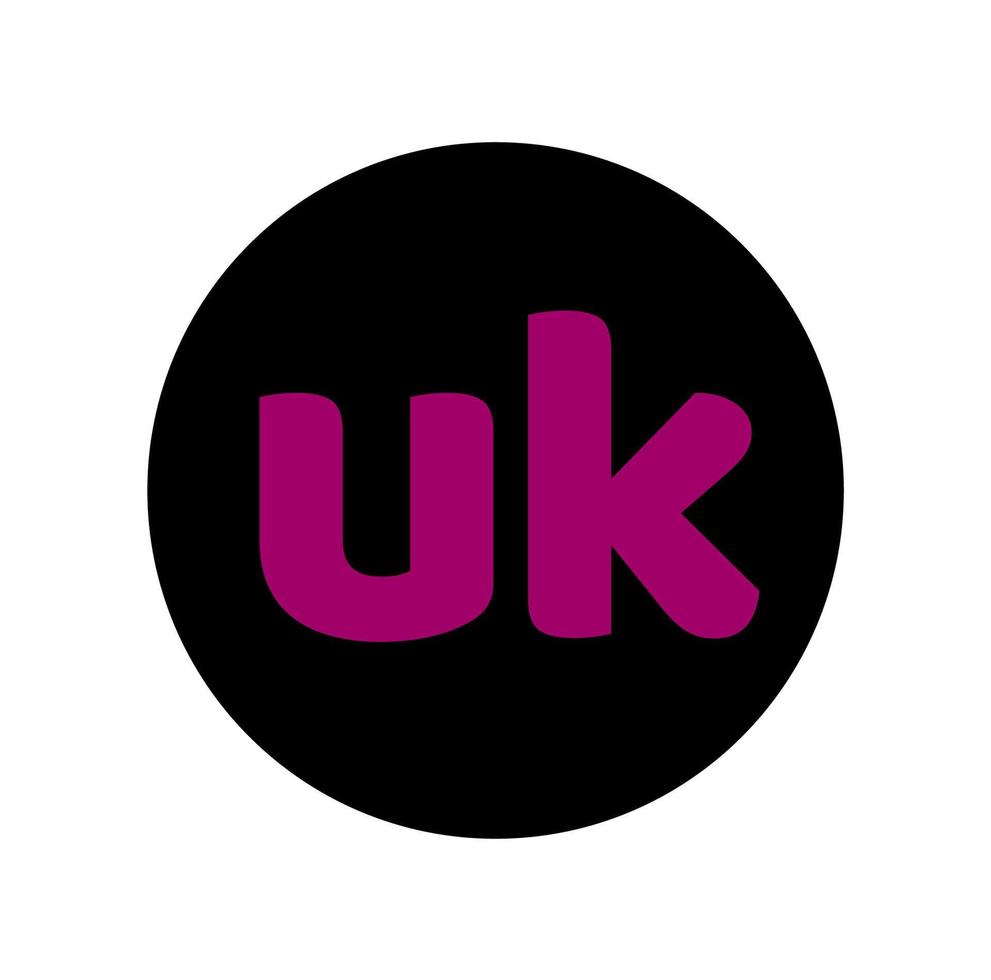 monograma de la marca británica. Monograma de letras iniciales de letras de empresa del Reino Unido. vector