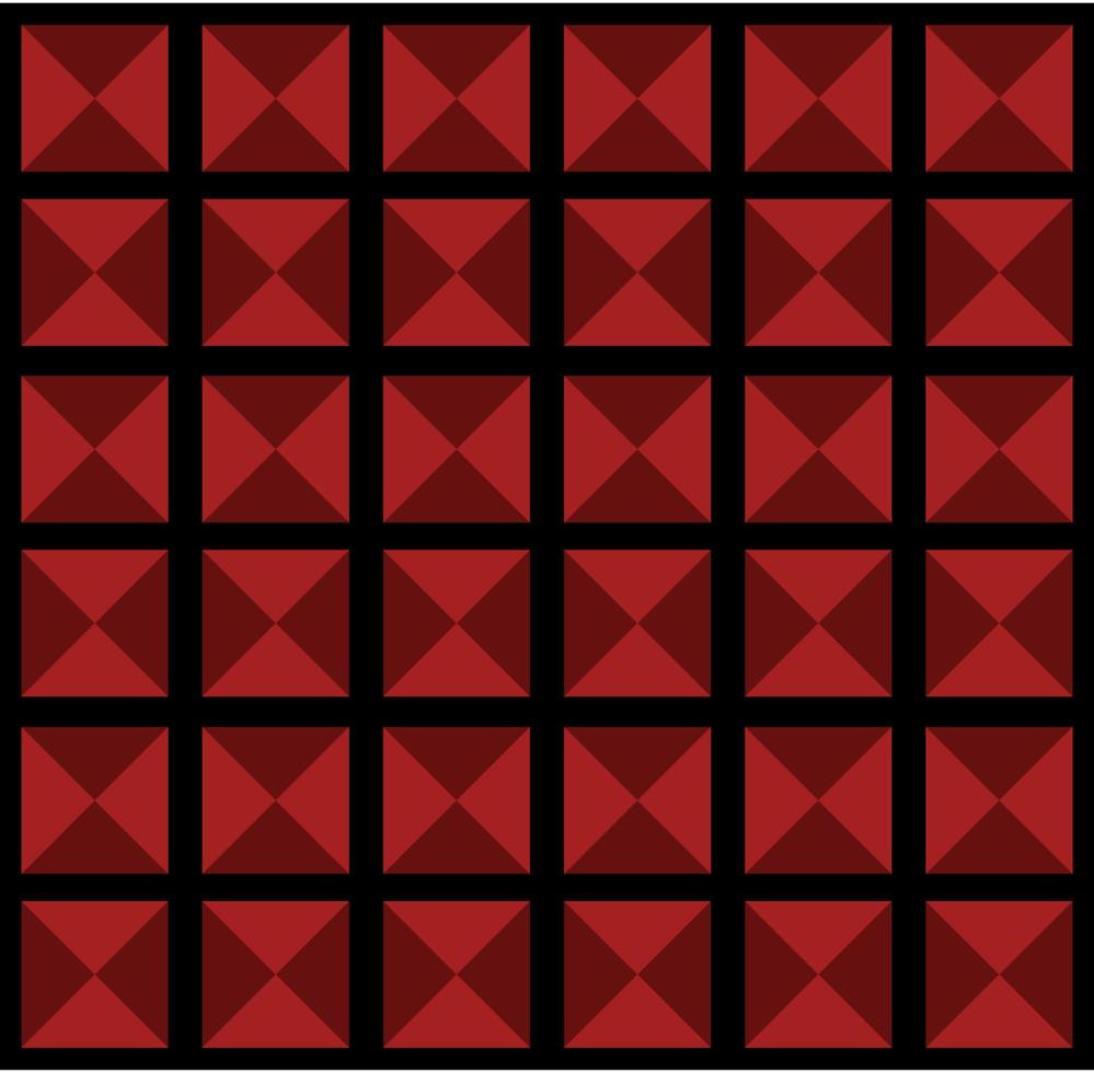 Red squares textile vector. Red vector