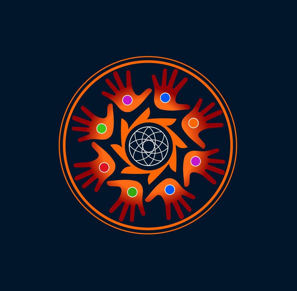 astrology logo. Astrology monogram vector. vector