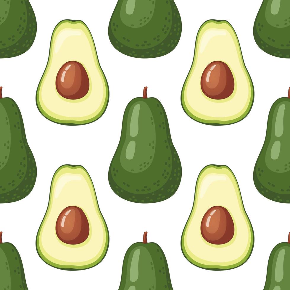 Avocado vector pattern