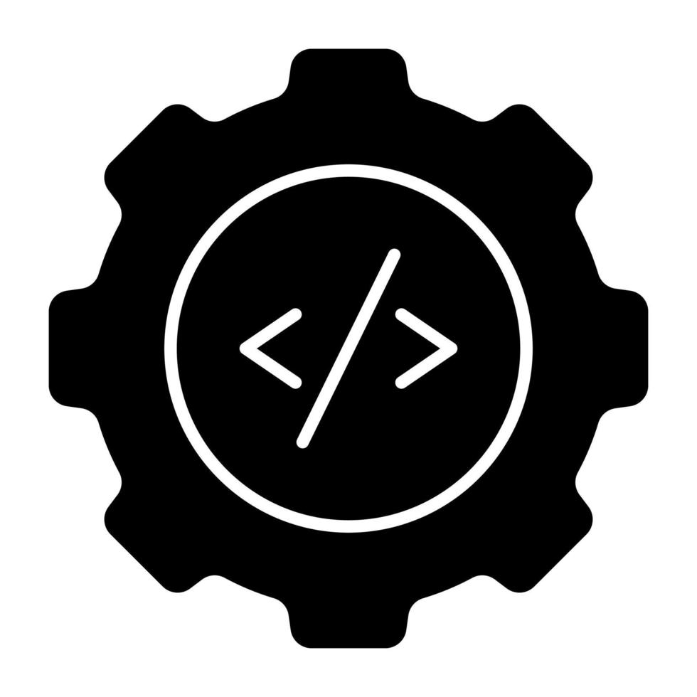 Solid design icon of software development 19605895 Vector Art at Vecteezy