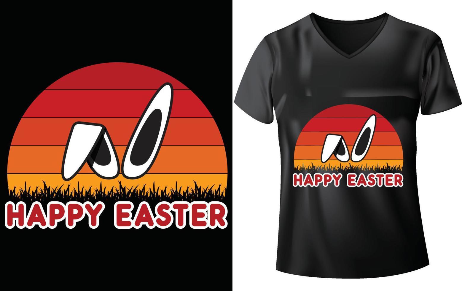 EASTER DAY T-SHIRT DESIGN vector