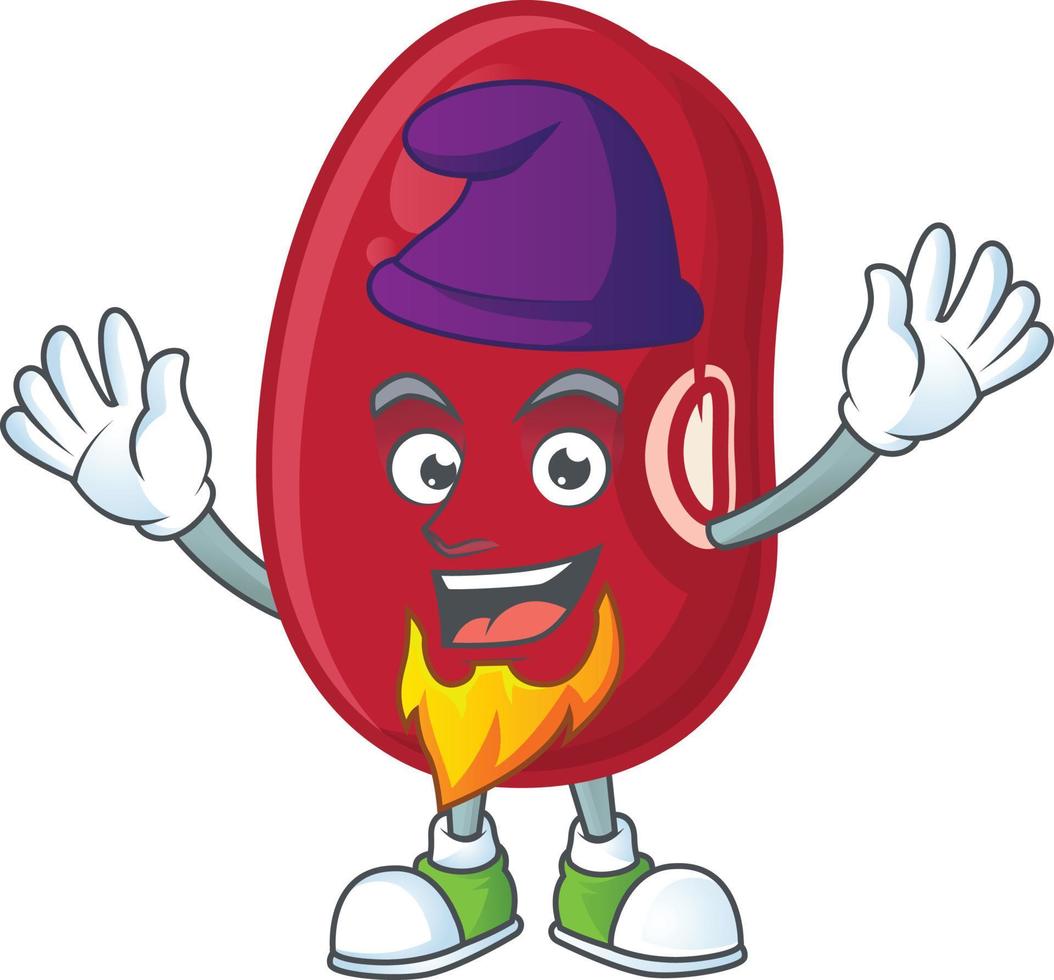 Adzuki beans cartoon character style vector