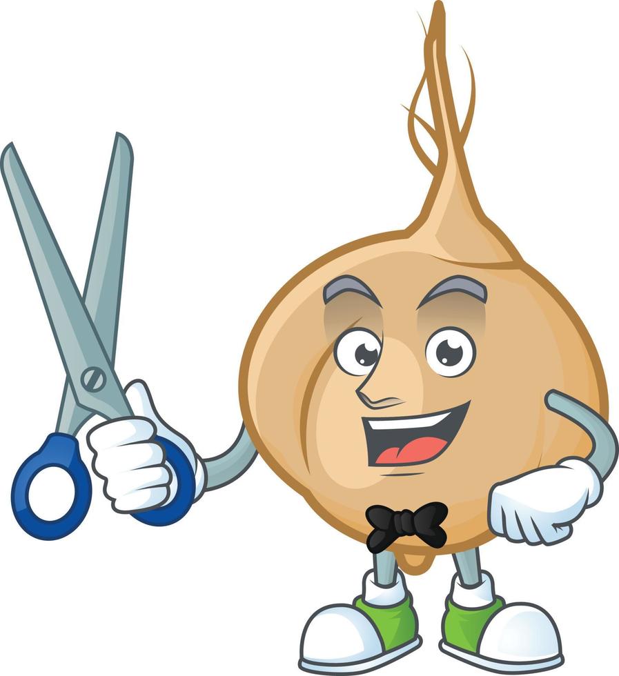 Jicama cartoon mascot style vector