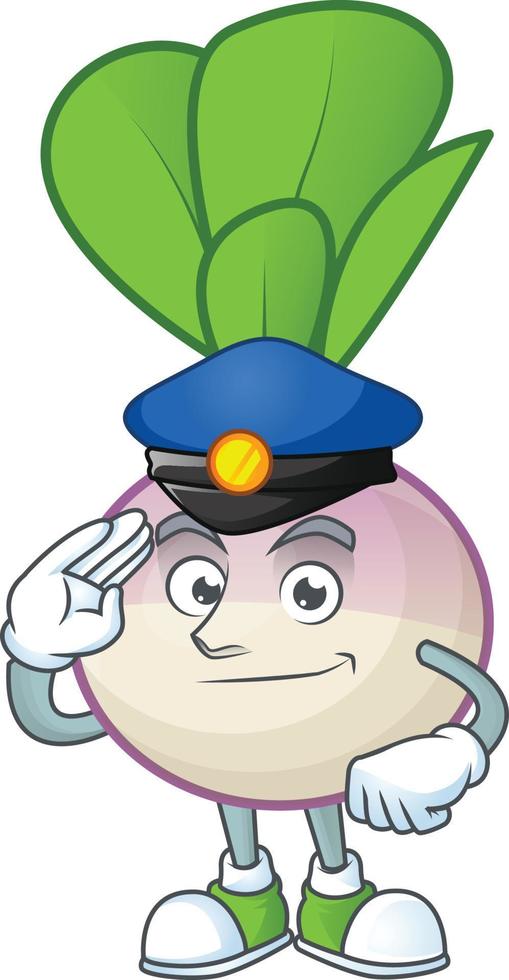 Turnip cartoon character style vector