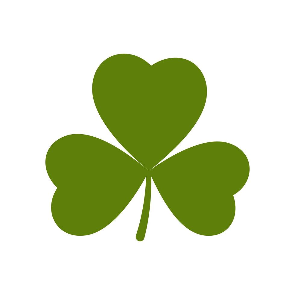 St. Patrick's Day clover leaf. vector