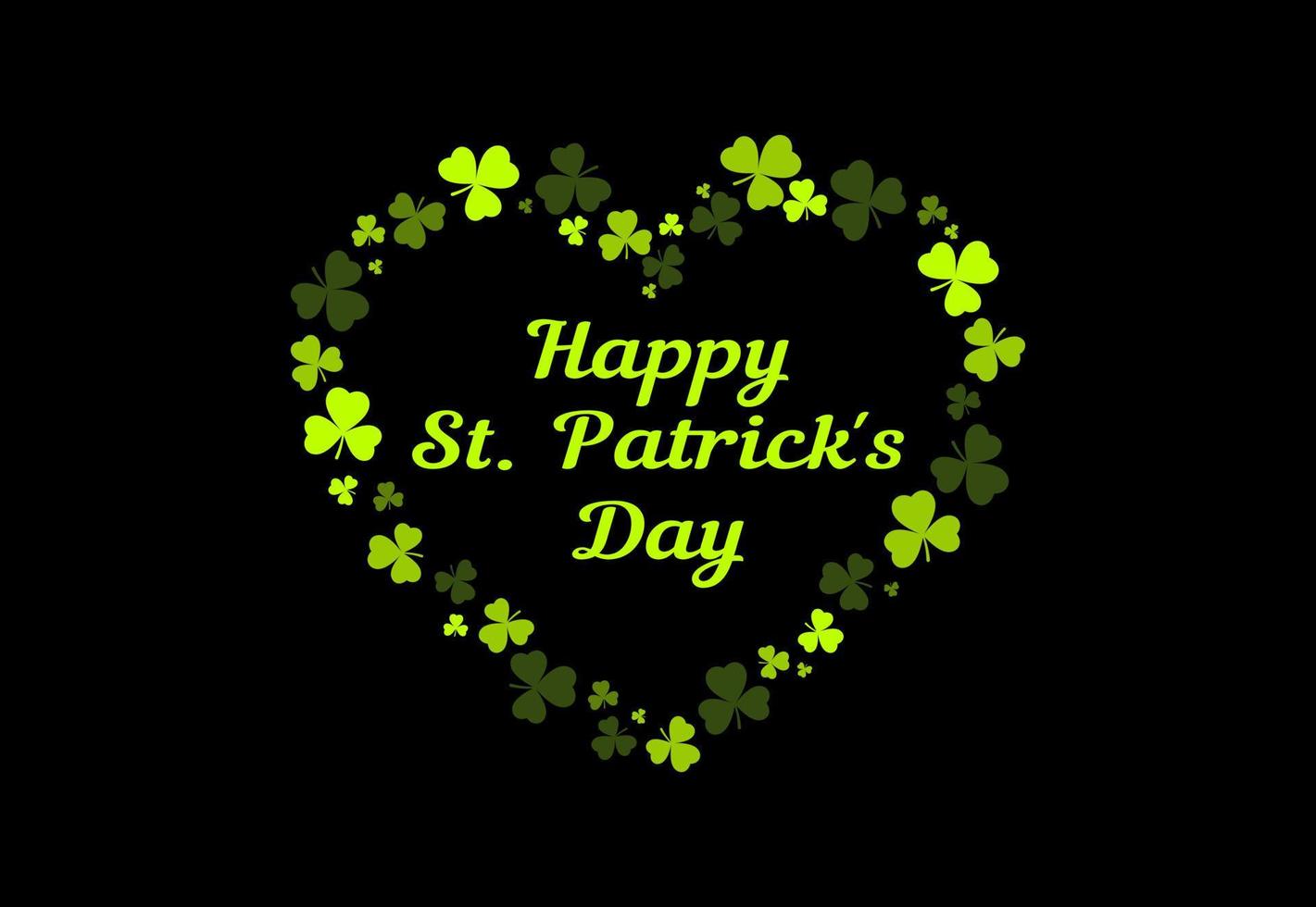 Happy St. Patrick's Day Lettering. vector
