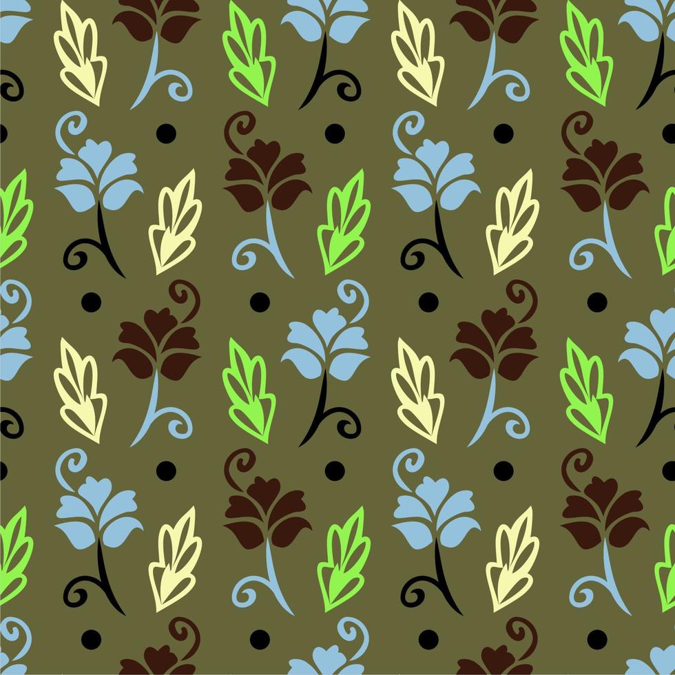 Seamlessly repeatable abstract pattern. Majestic background. Editable vector for Textile