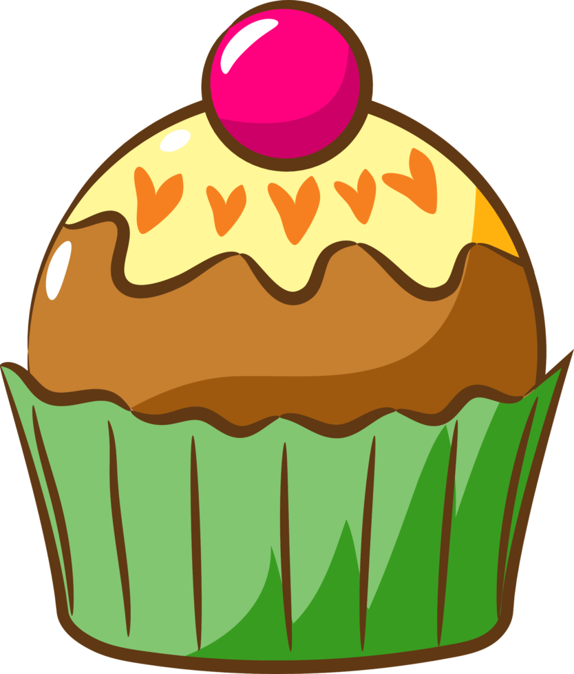 cupcake png design de clipart gráfico