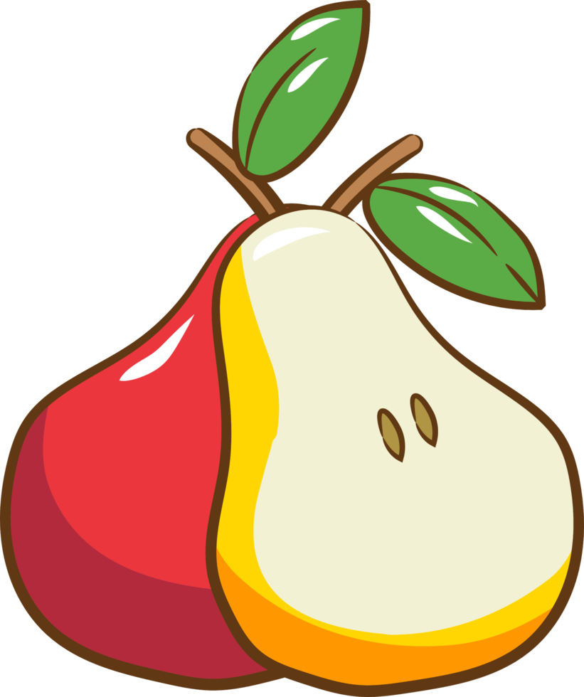 Pear png graphic clipart design