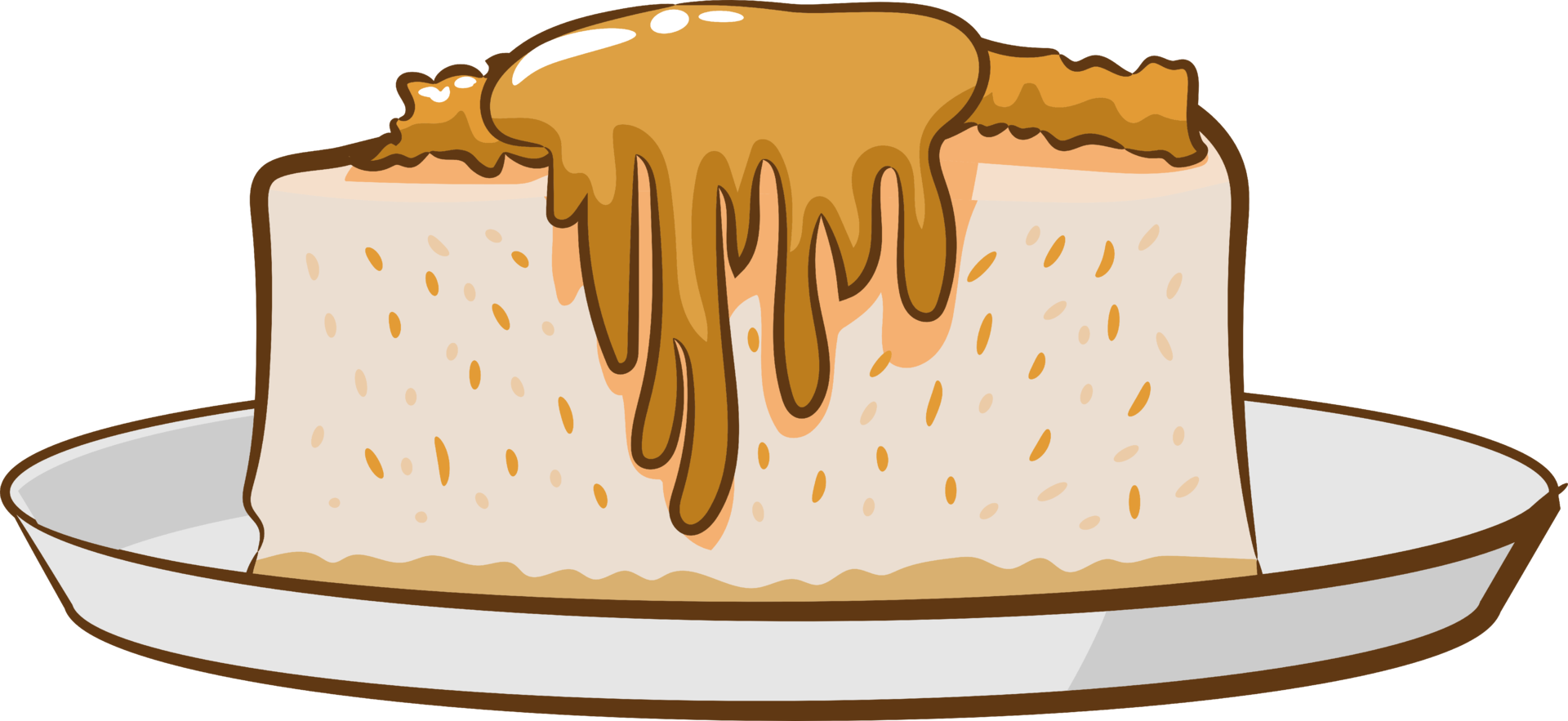 Coffee cake png graphic clipart design