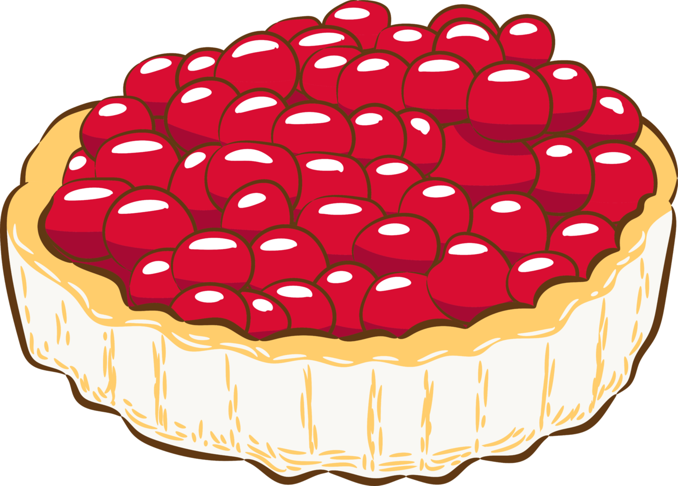 tarte aux cerises png graphique clipart design