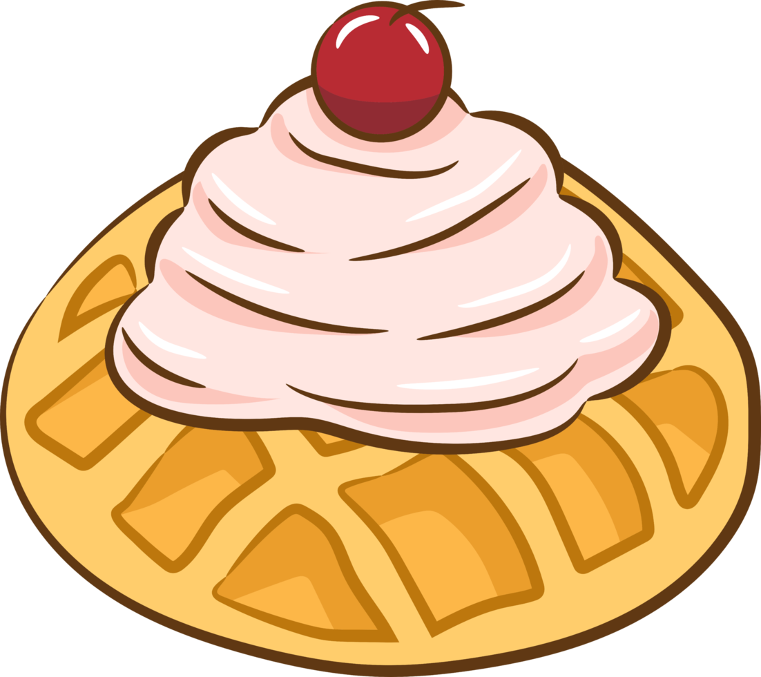 Waffle png graphic clipart design 19606521 PNG