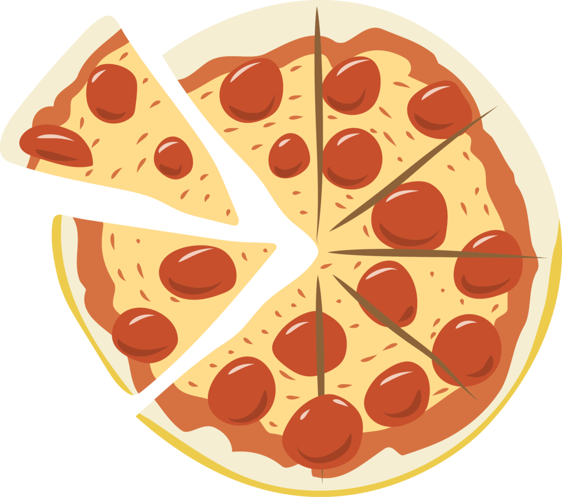 pizza png gráfico clipart diseño