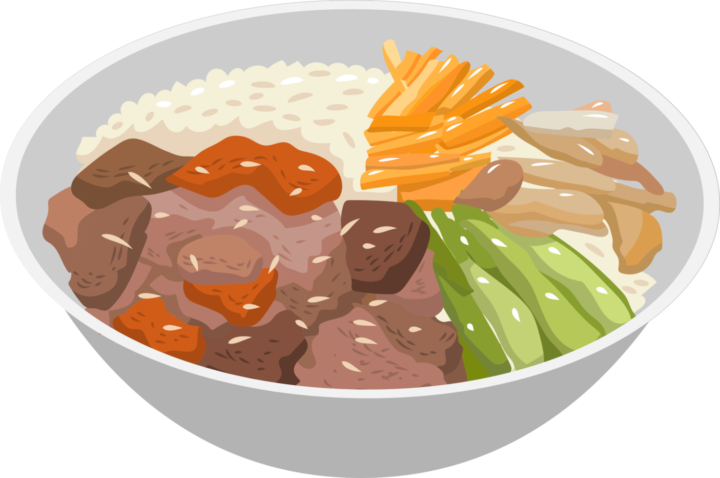 Bulgogi png graphic clipart design