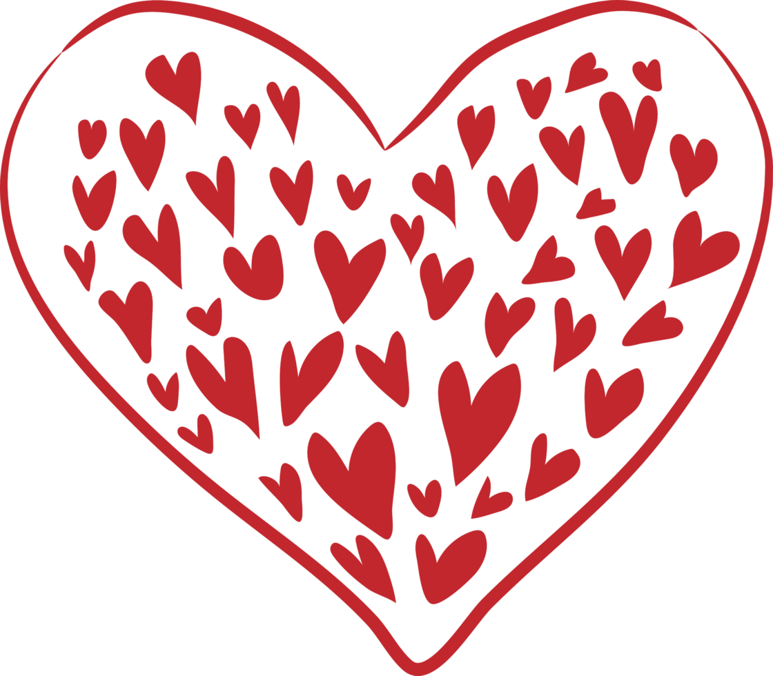 Heart png graphic clipart design