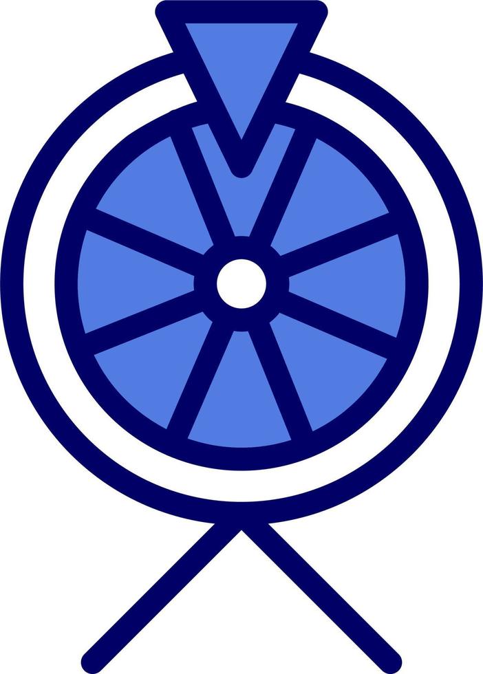 icono de vector de rueda de la fortuna