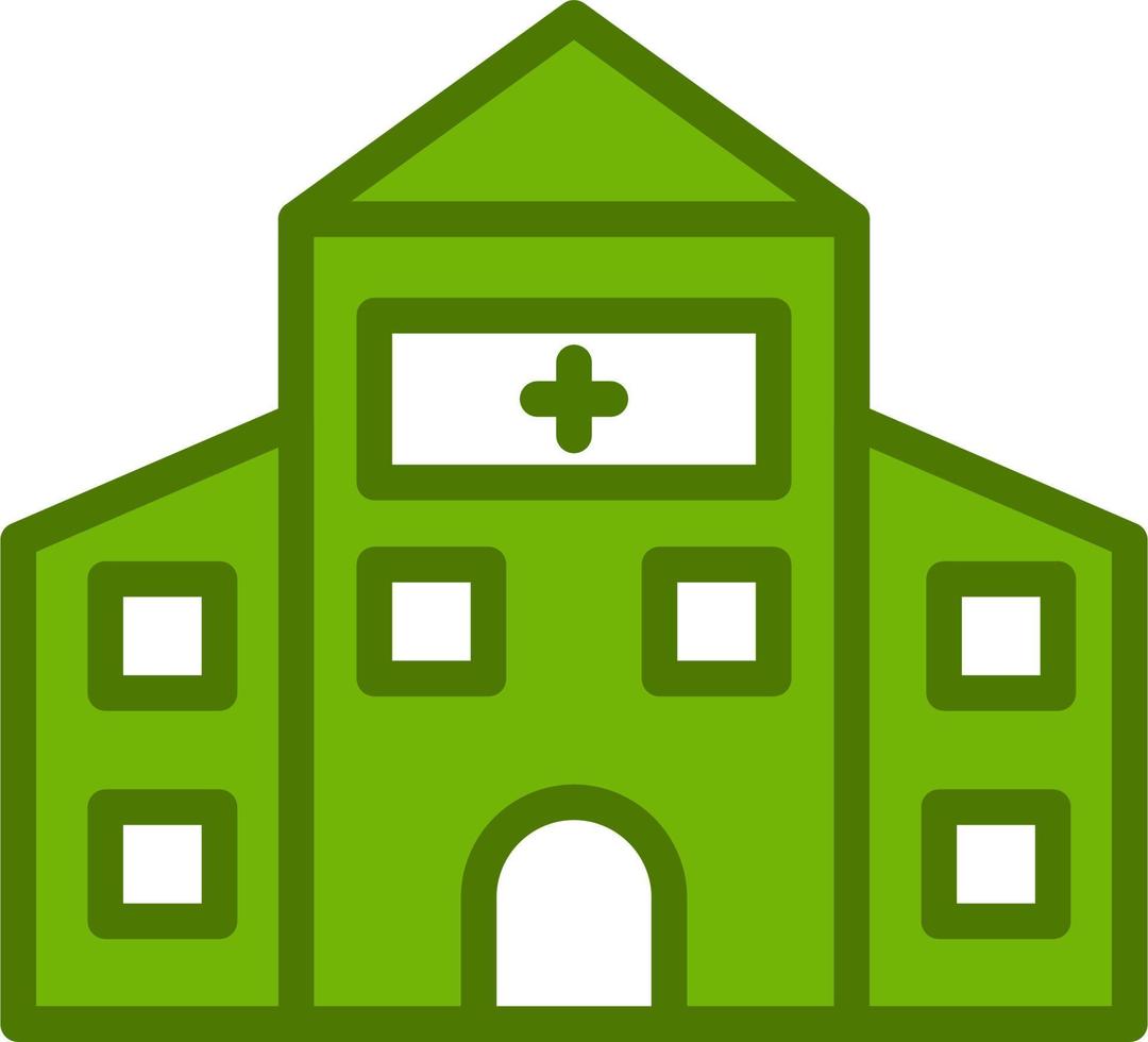 icono de vector de hospital