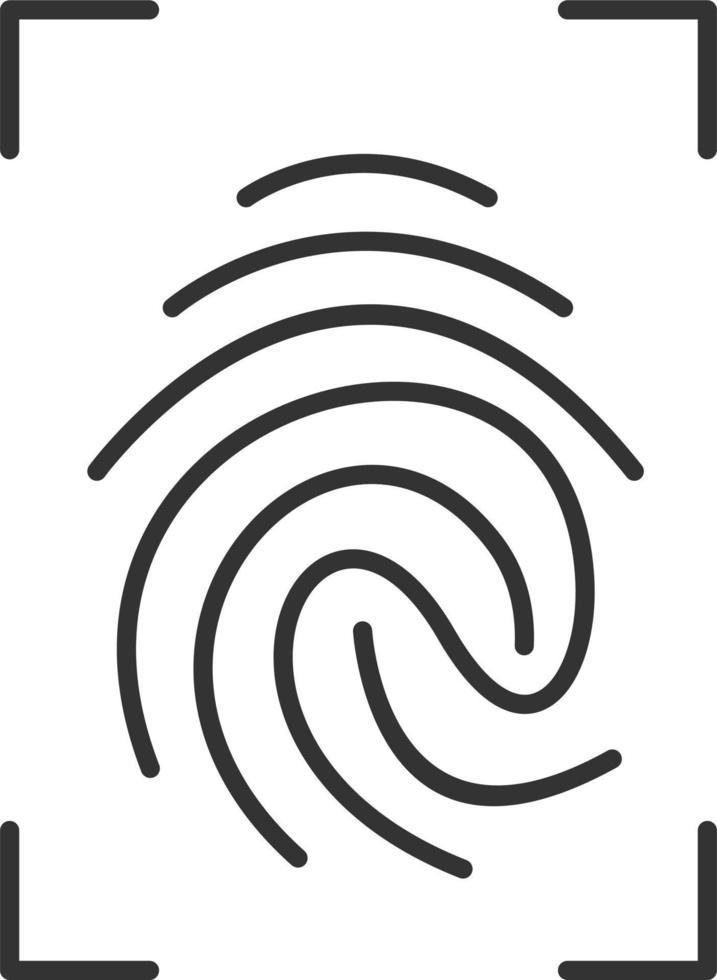 Fingerprint Vector Icon