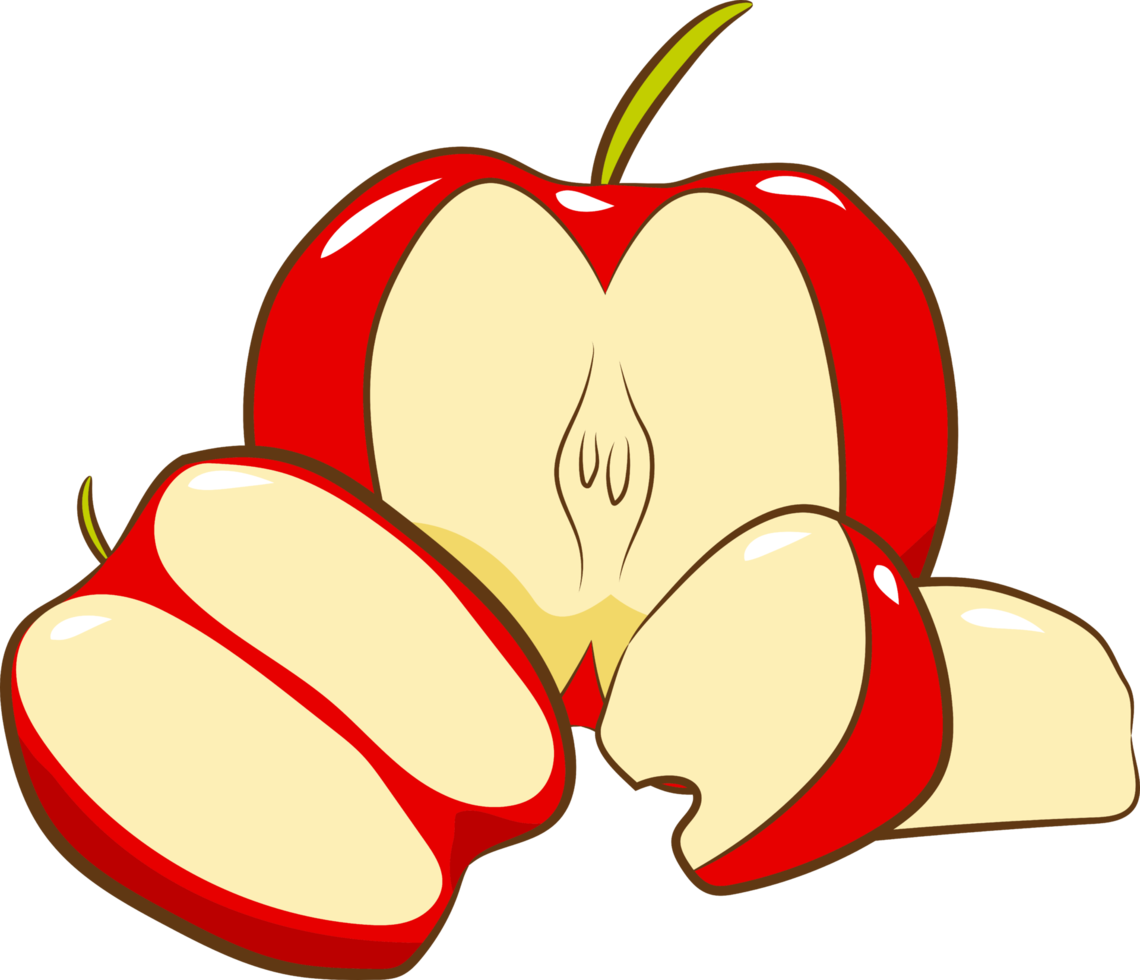 design de clipart gráfico png de maçã