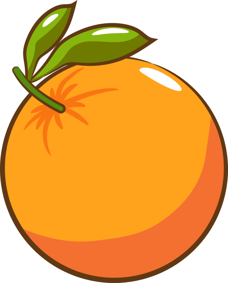 Orange png graphic clipart design