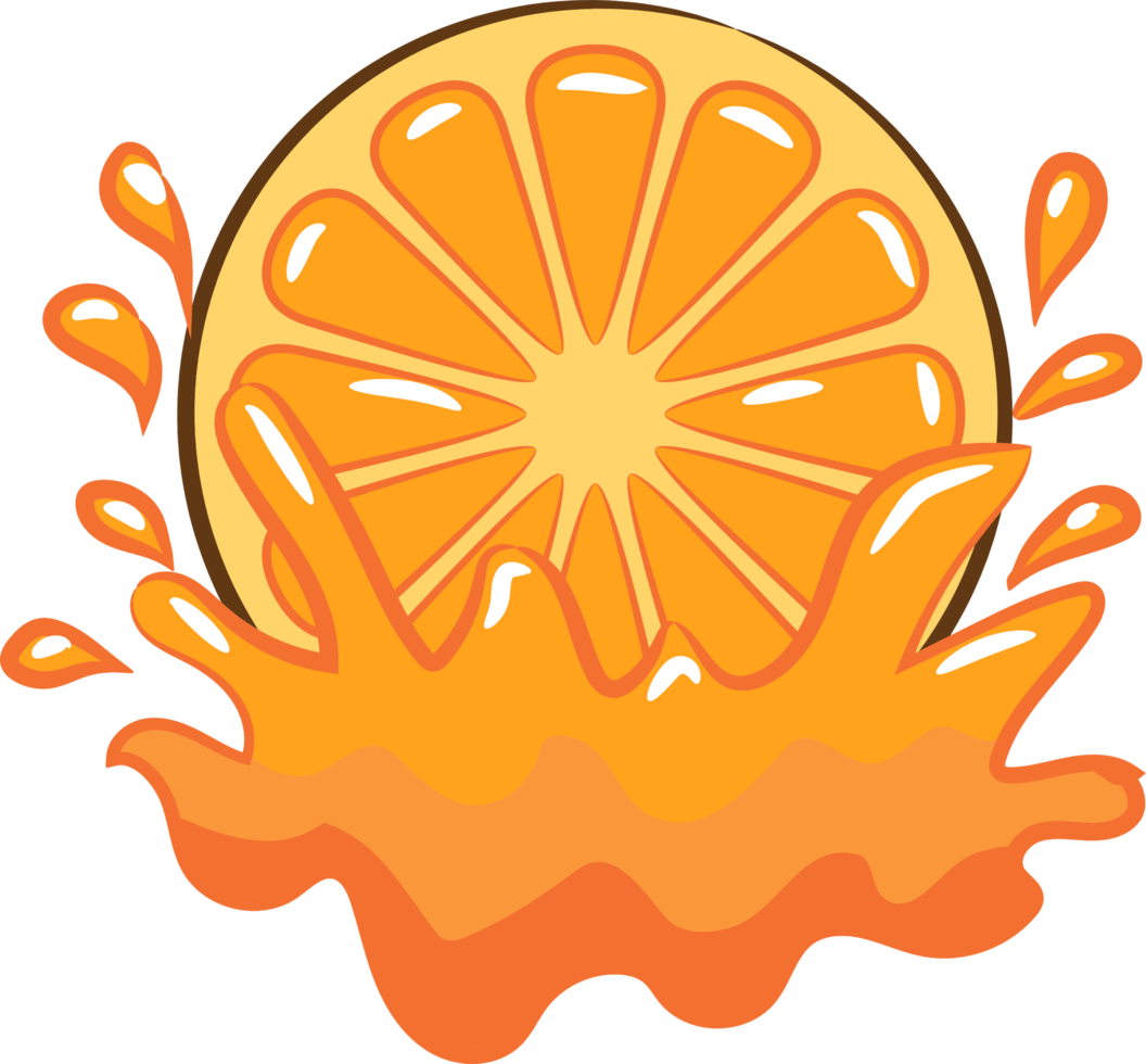 Orange png graphic clipart design