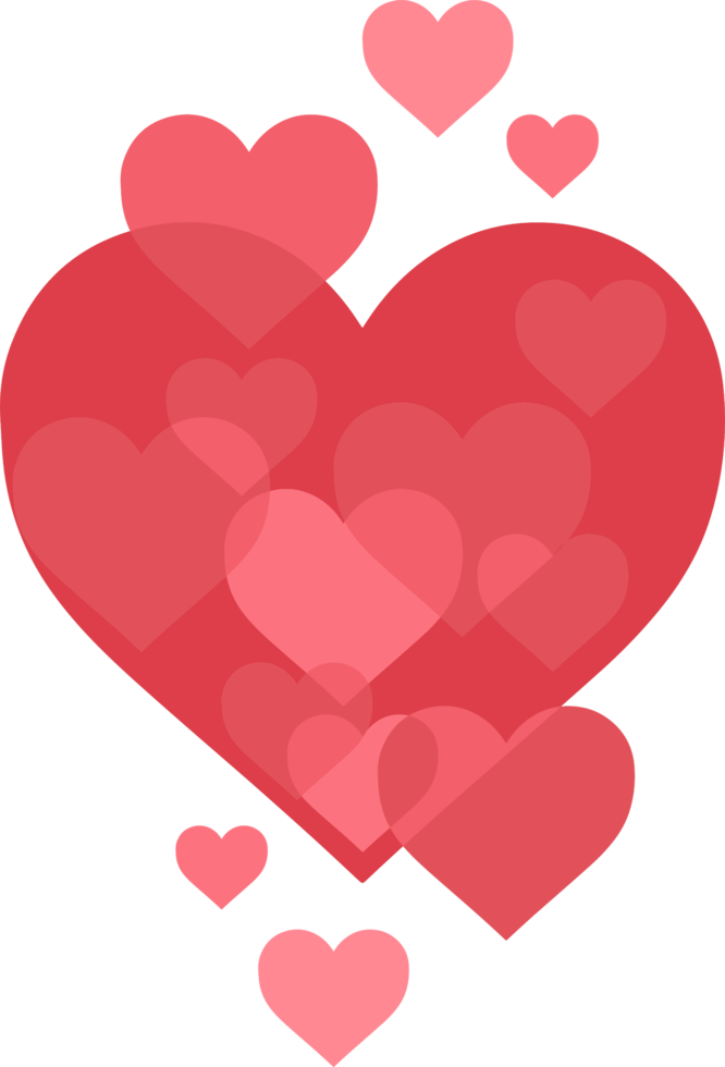 Heart png graphic clipart design