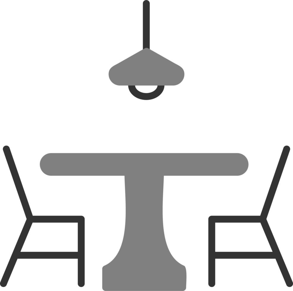 icono de vector de mesa de comedor