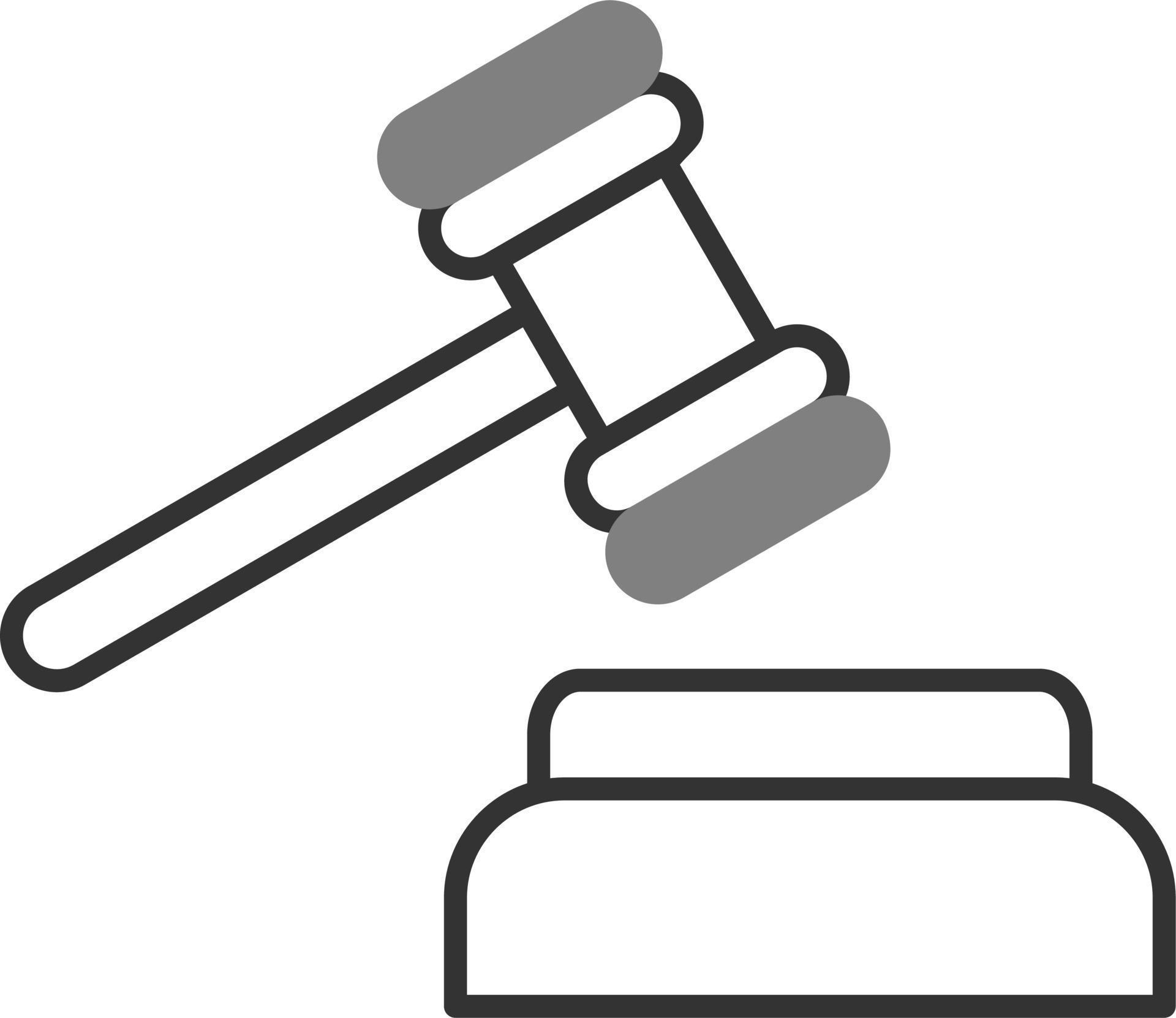 Gavel Vector Icon 19607260 Vector Art at Vecteezy