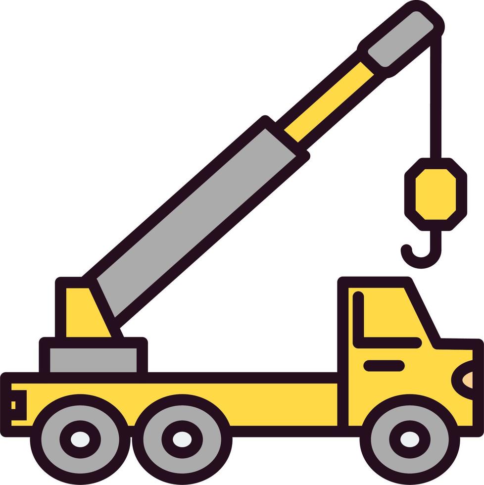 Crane truck Vector Icon