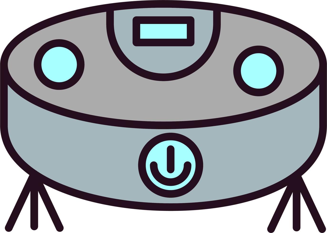 Robot vacuum cleaner Vector Icon