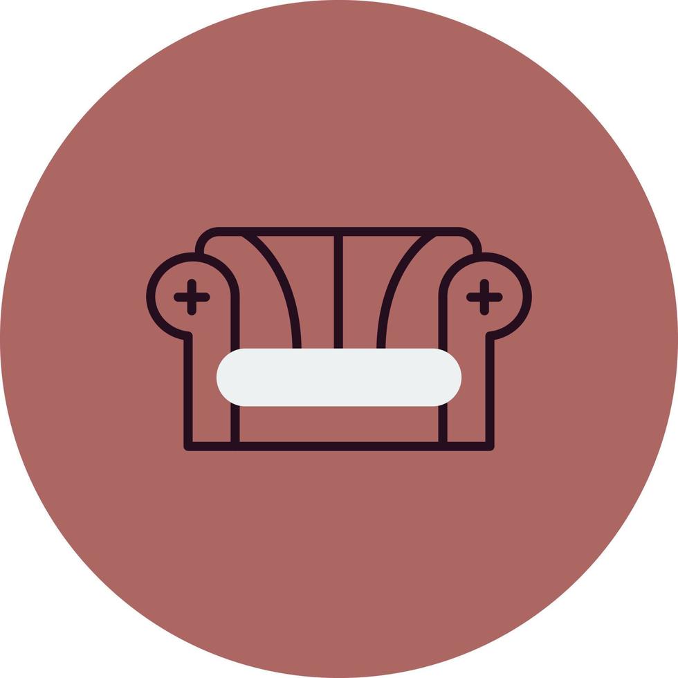 icono de vector de sofá