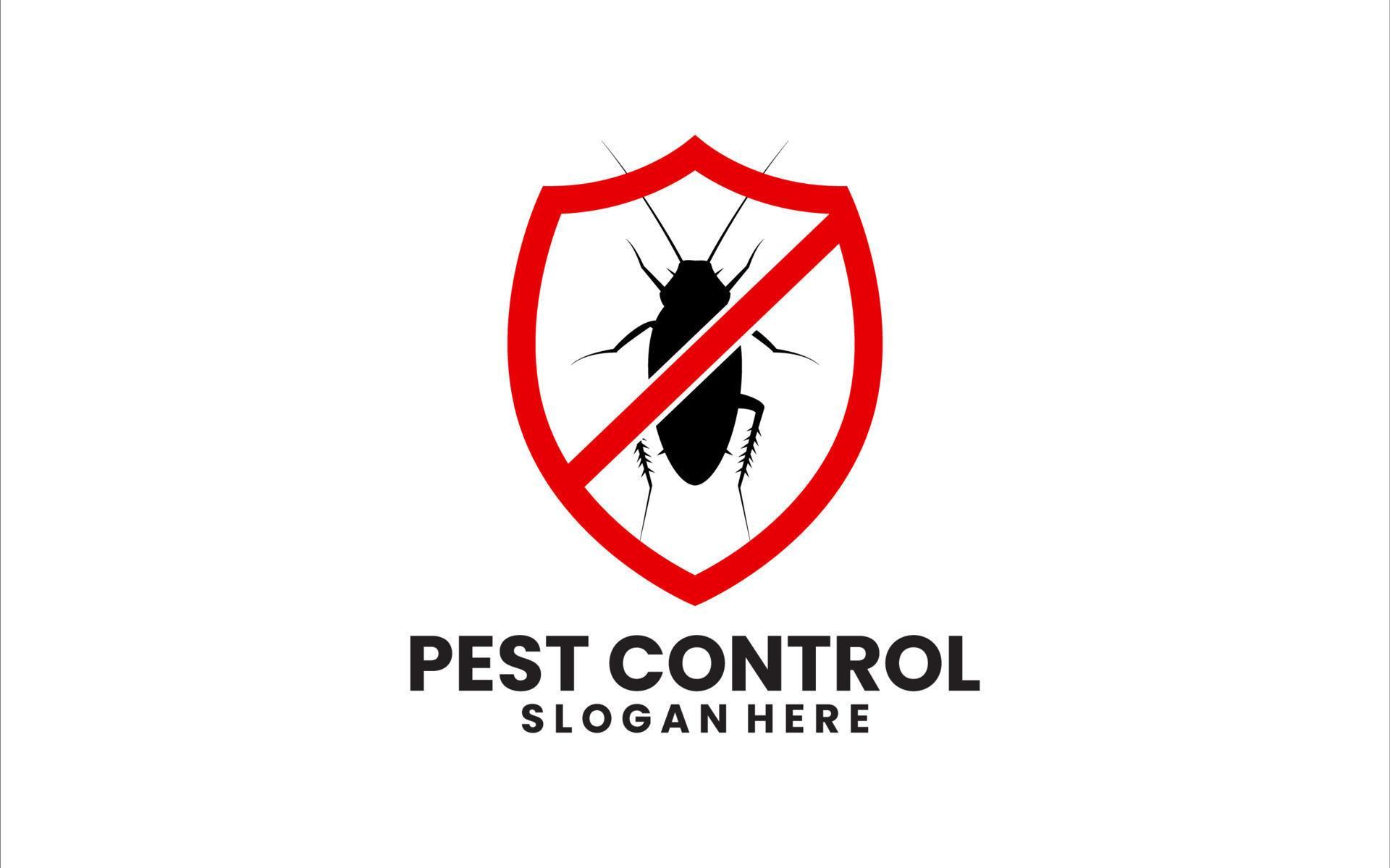 Pest control service logo design vector illustration 19607489 Vector