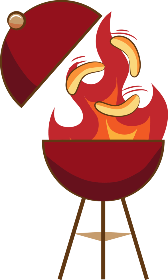 design de clipart gráfico png para churrasco