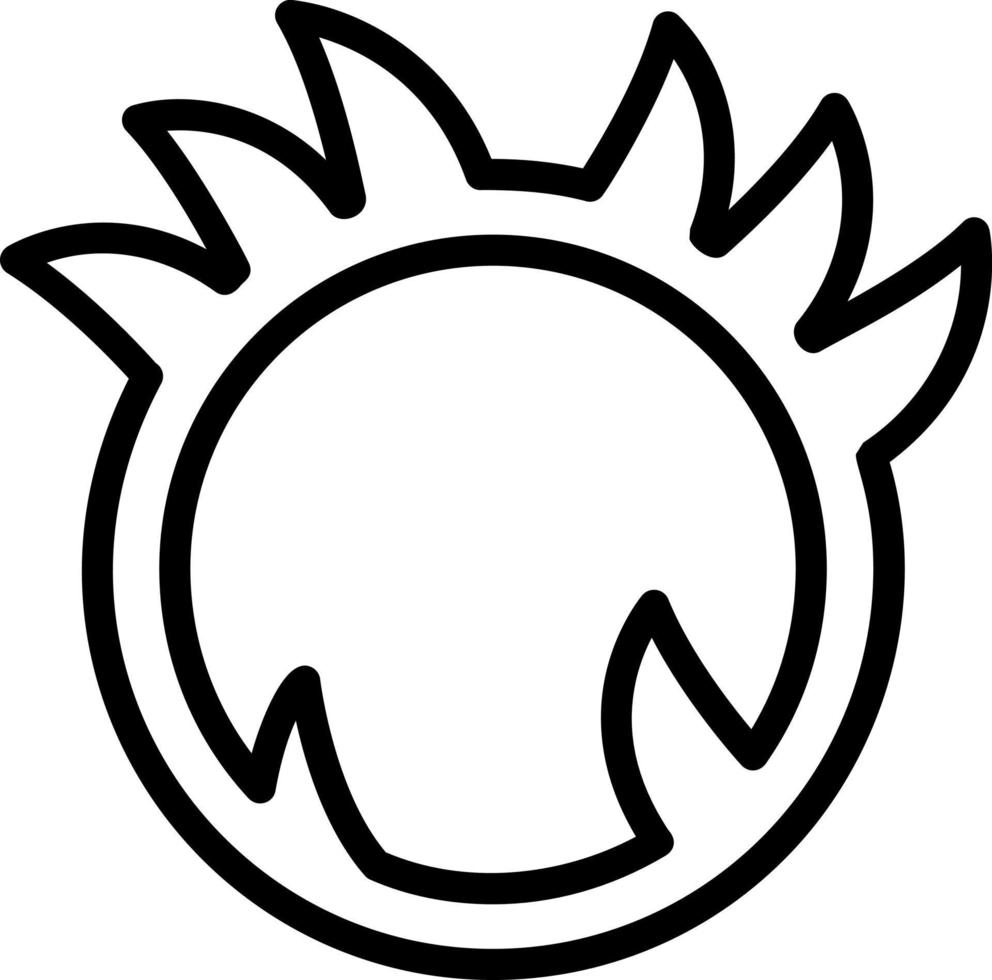 diseño de icono de vector de anillo de fuego