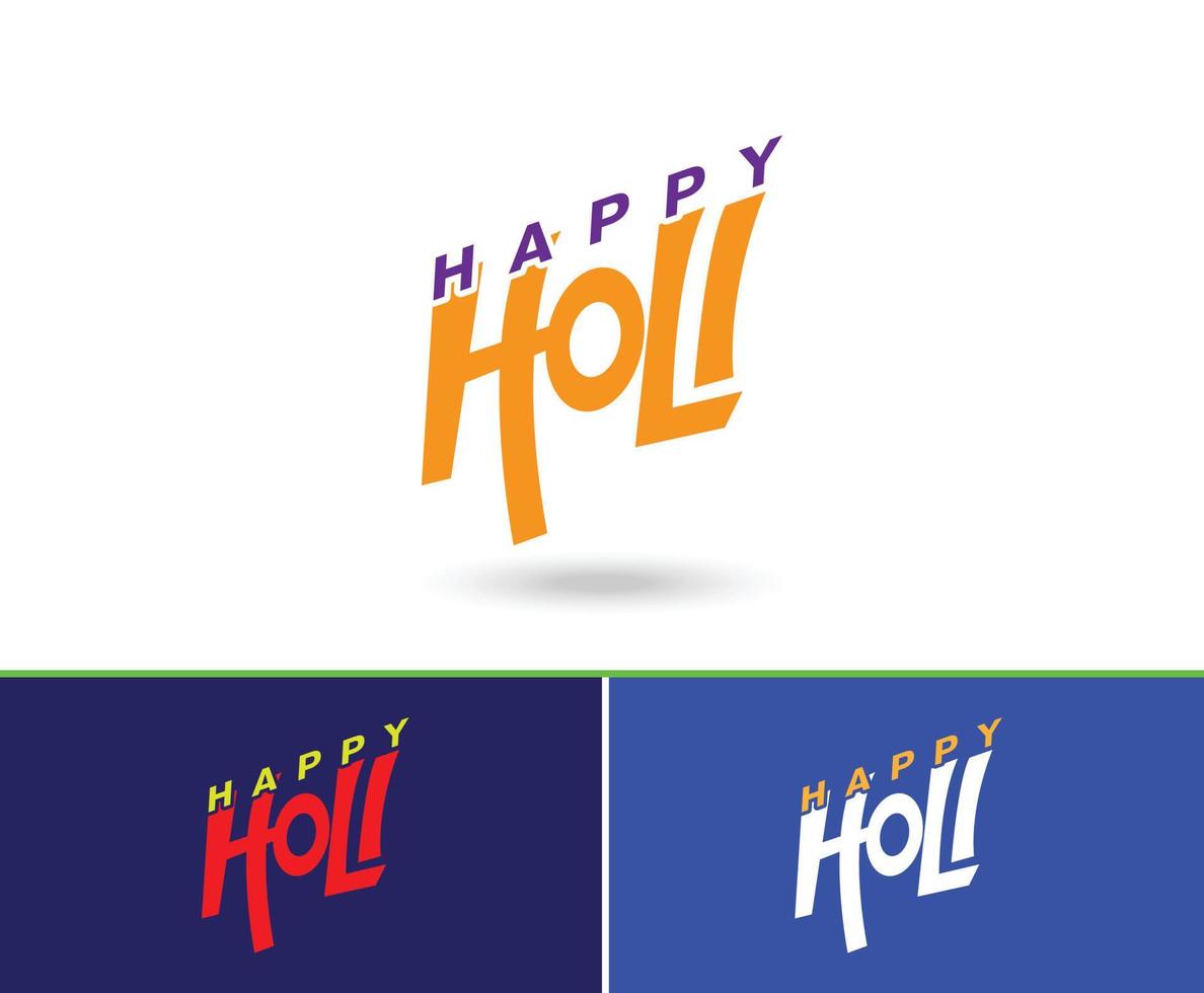 Happy Holi Greeting Background Template Vector Illustration