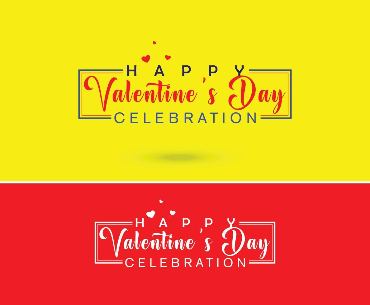 Valentines day background with heart pattern and typography of happy valentines day text vector