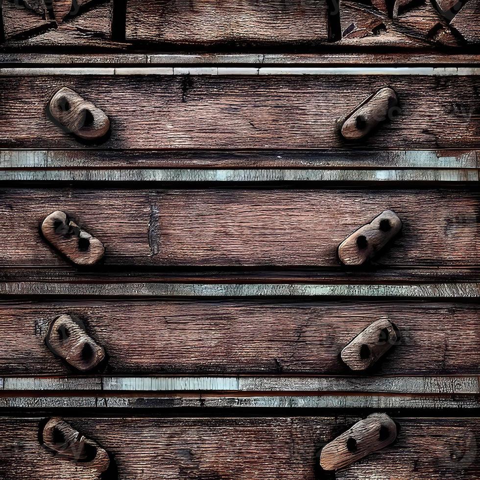 Textured Wooden Desk with a Brown Surface photo