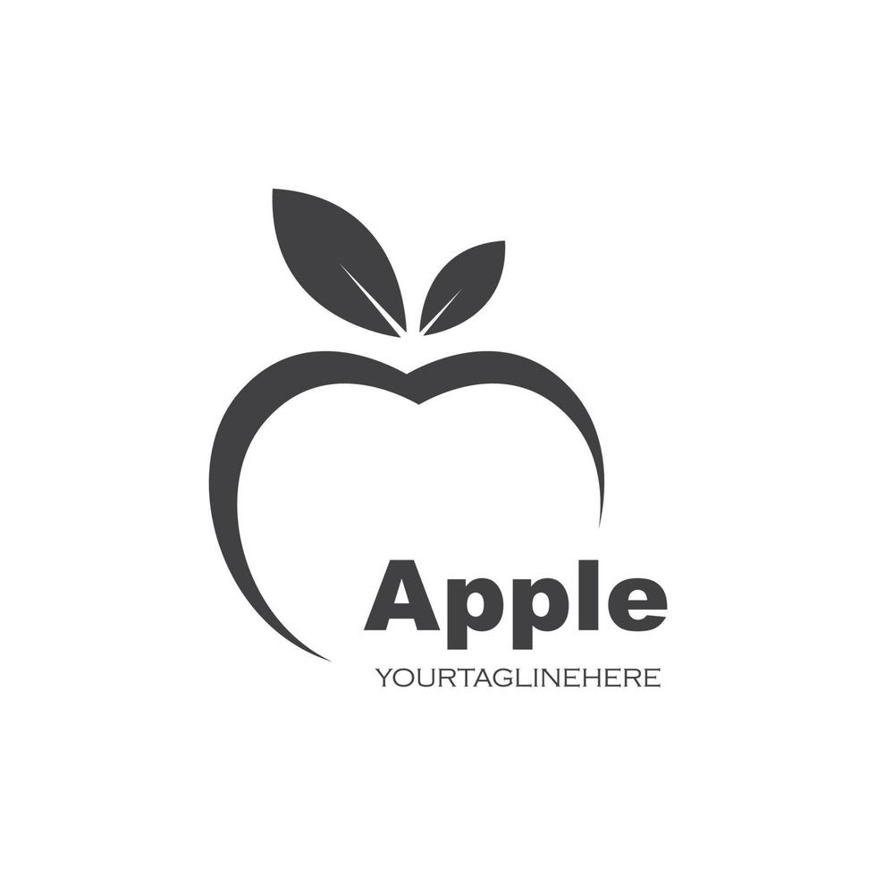 Diseño de ilustración de vector de icono de logotipo de Apple