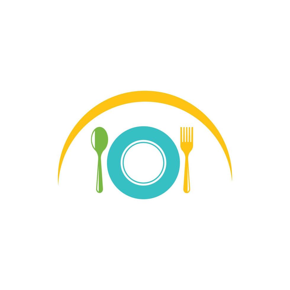 fork,spoon logo icon vector illustration