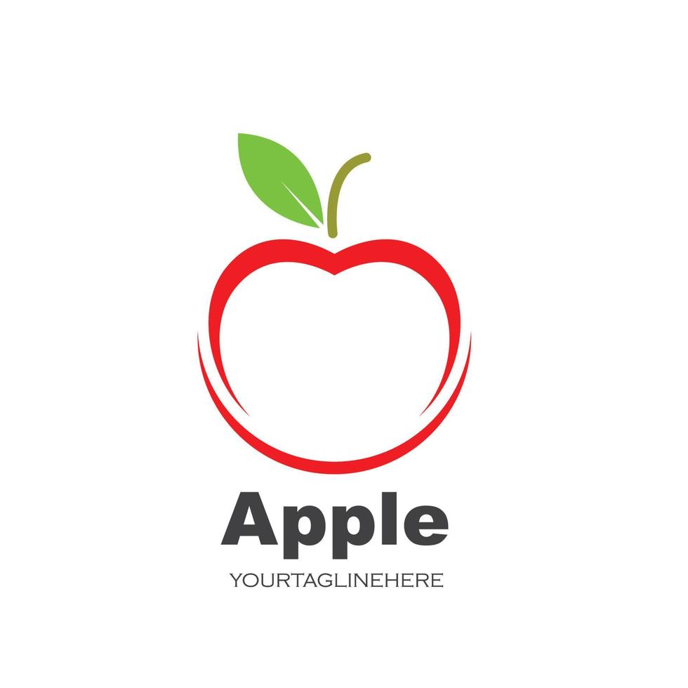 Diseño de ilustración de vector de icono de logotipo de Apple