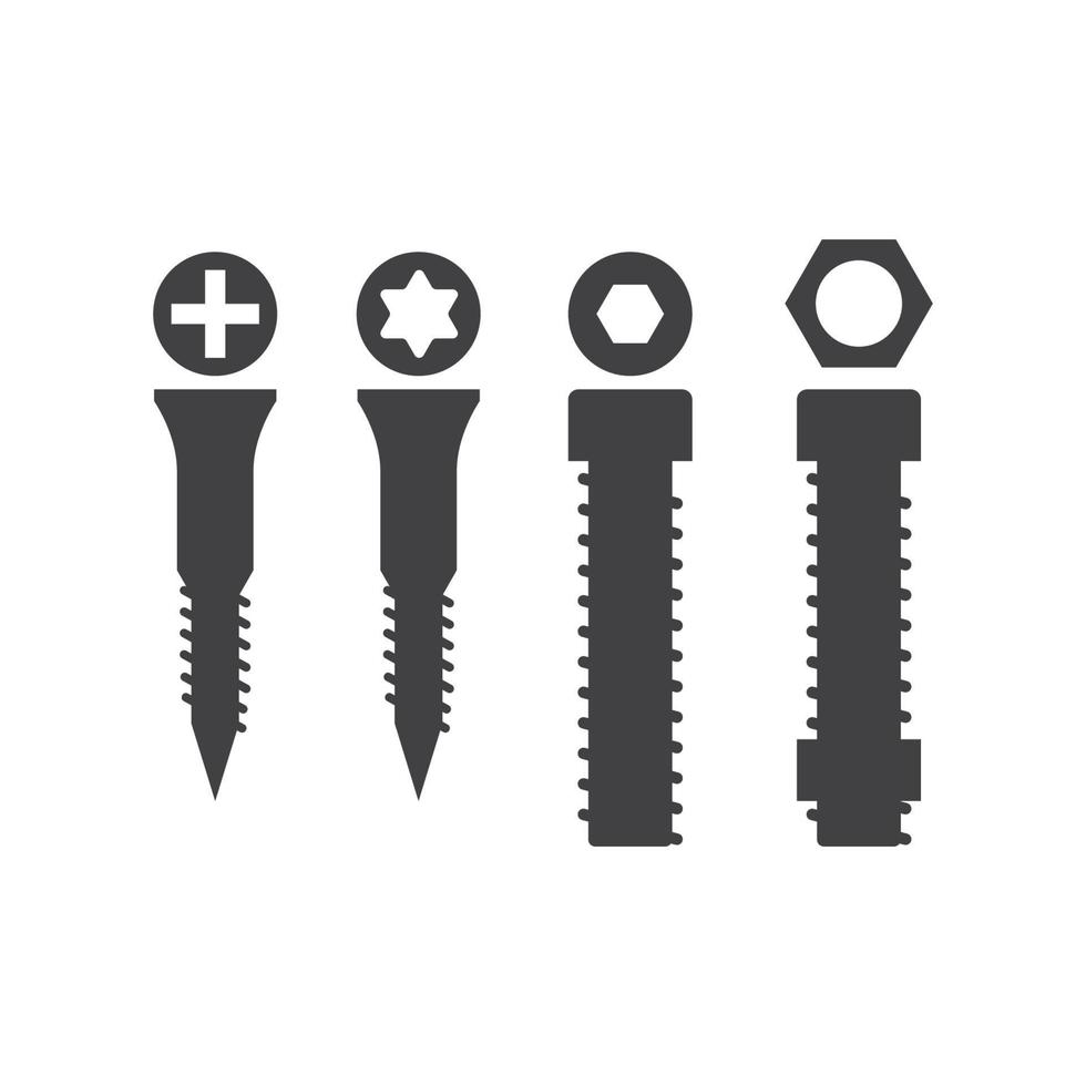 nut and screw icon vector illustration design