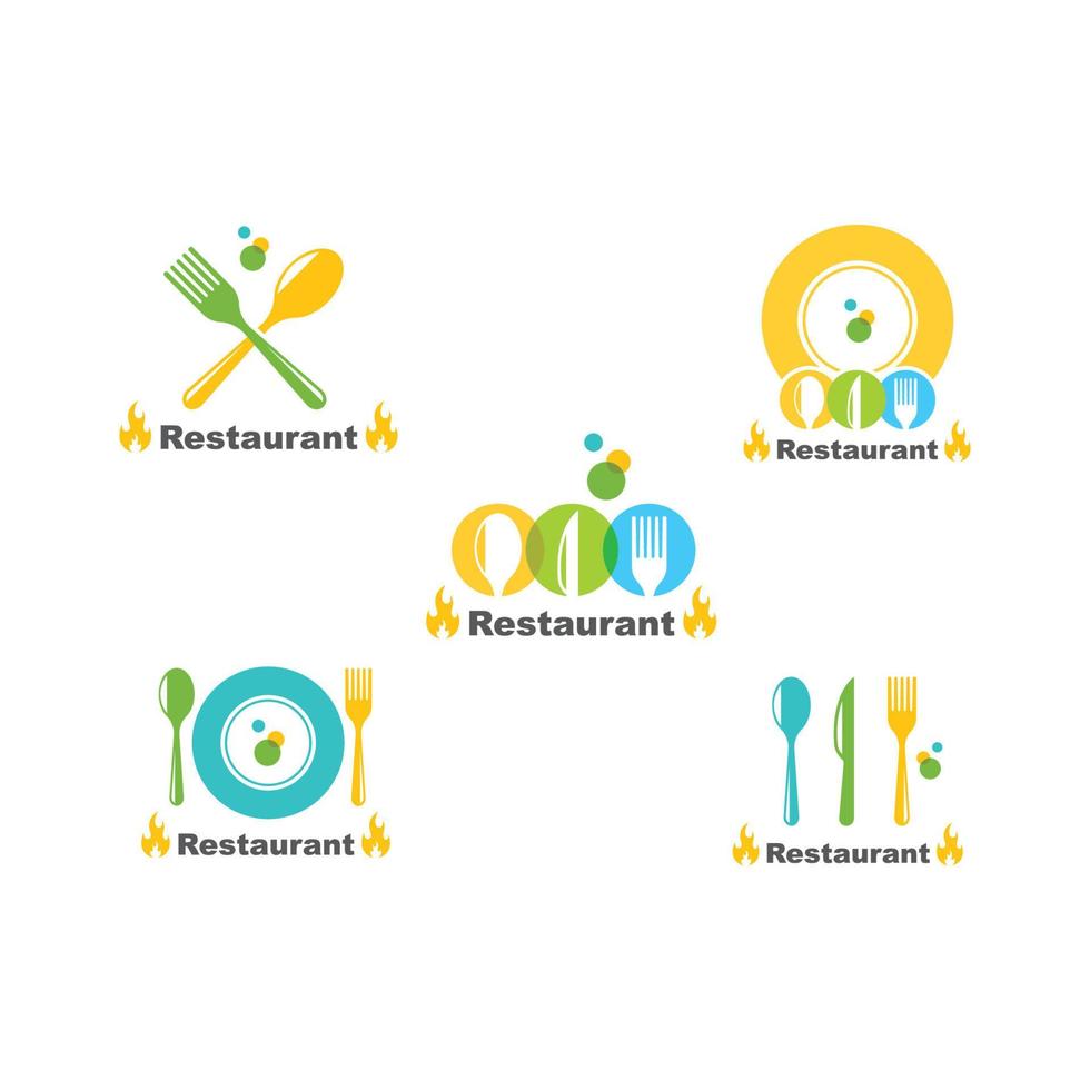 fork,spoon logo icon vector illustration