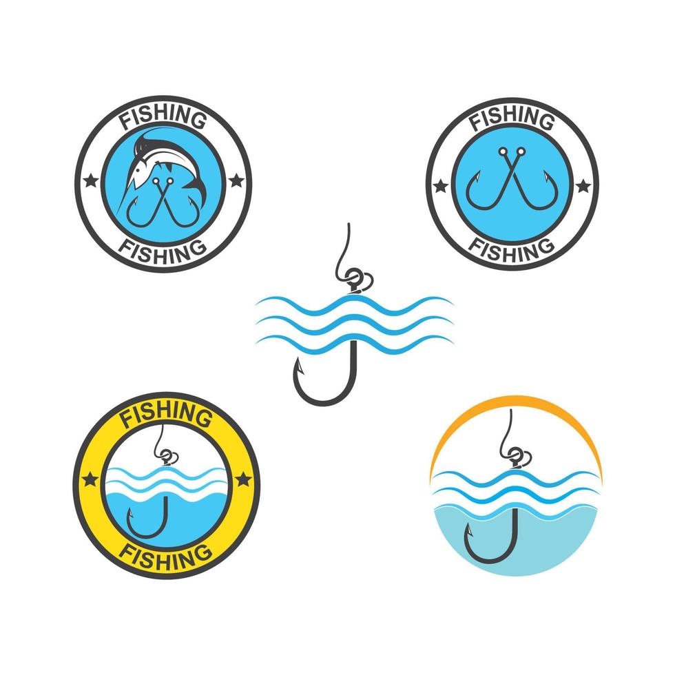 fishing logo icon  vector illustration