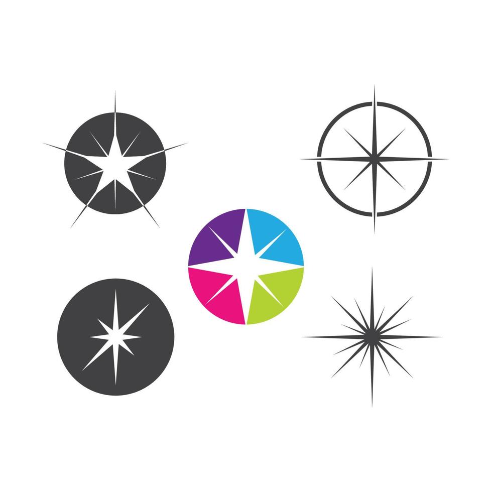 sparkle light star vector illustration design