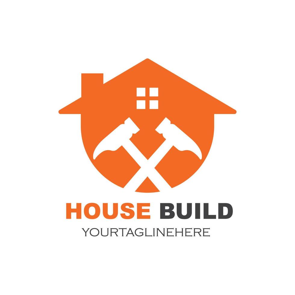 house build and renovation logo icon vector illustration