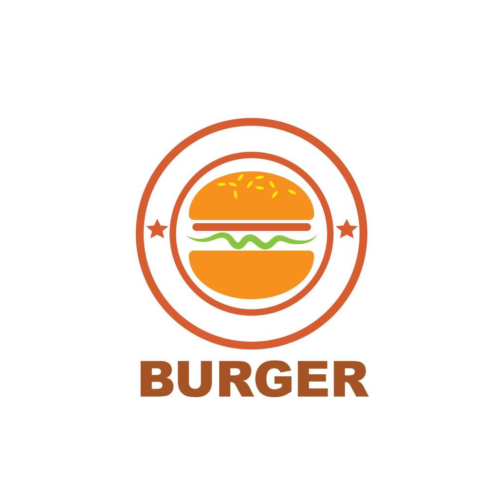 Diseño de ilustración de vector de icono de hamburguesa