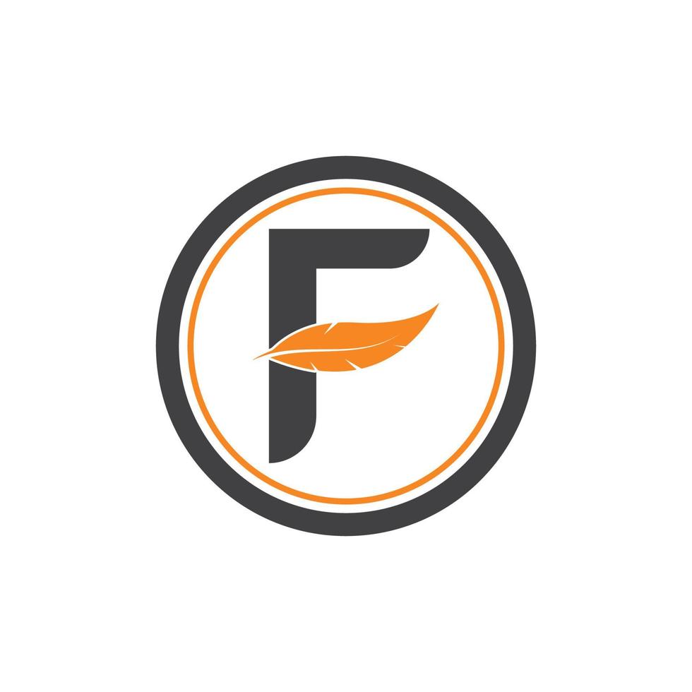 f  letter logo icon illustration vector